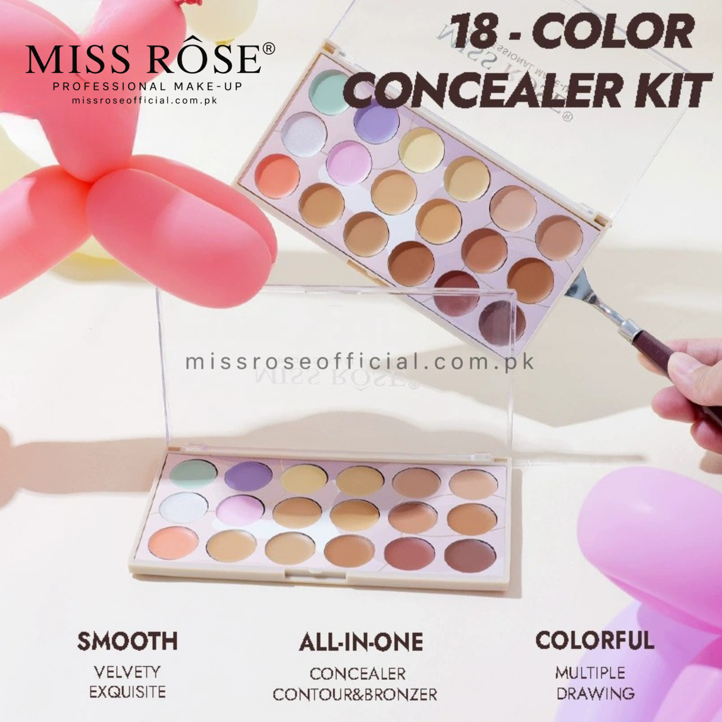 MISS RÔSE® 18 COLOR CONCEALER KIT