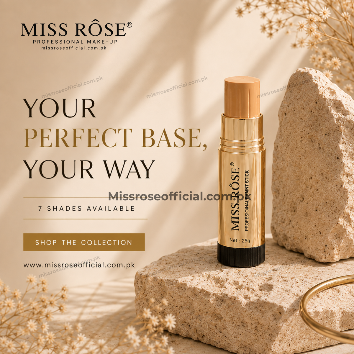 MISS RÔSE® Professional Paint Stick Foundation