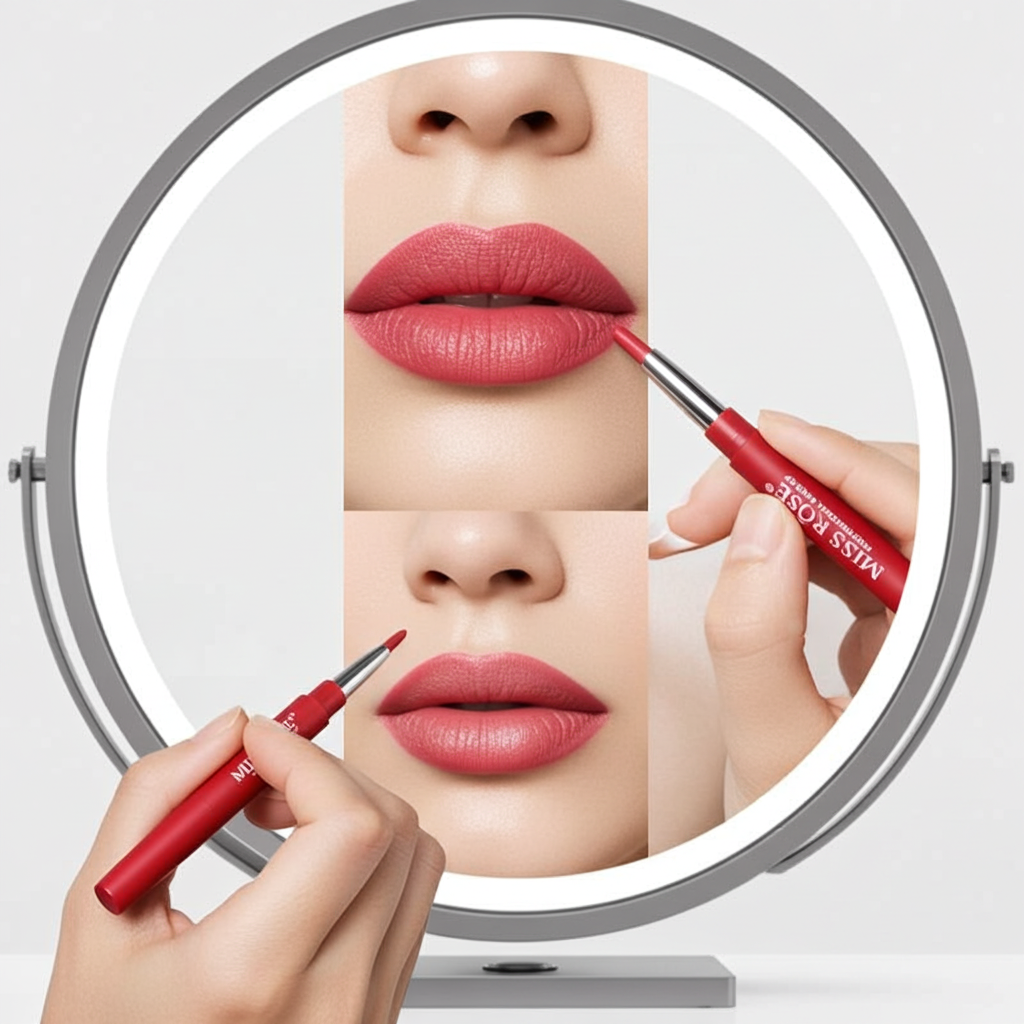 MISS RÔSE® Lip Liner Duo Stick (Red)