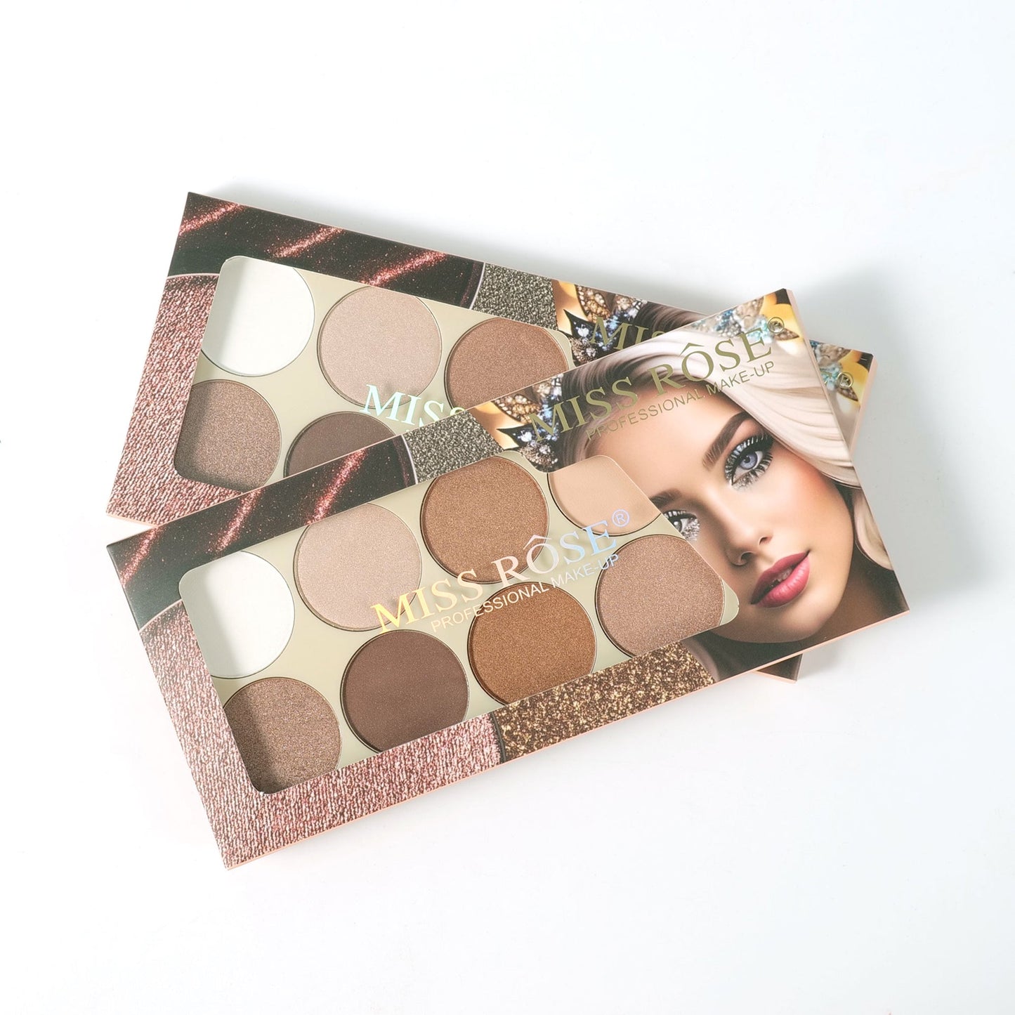 Miss Rose 10 Colors-Nude Highlighter & Contour Kit
