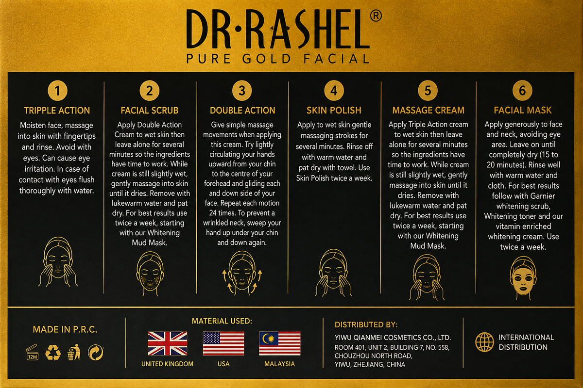 DR•RASHEL 24k Pure Gold Facial 6 in 1