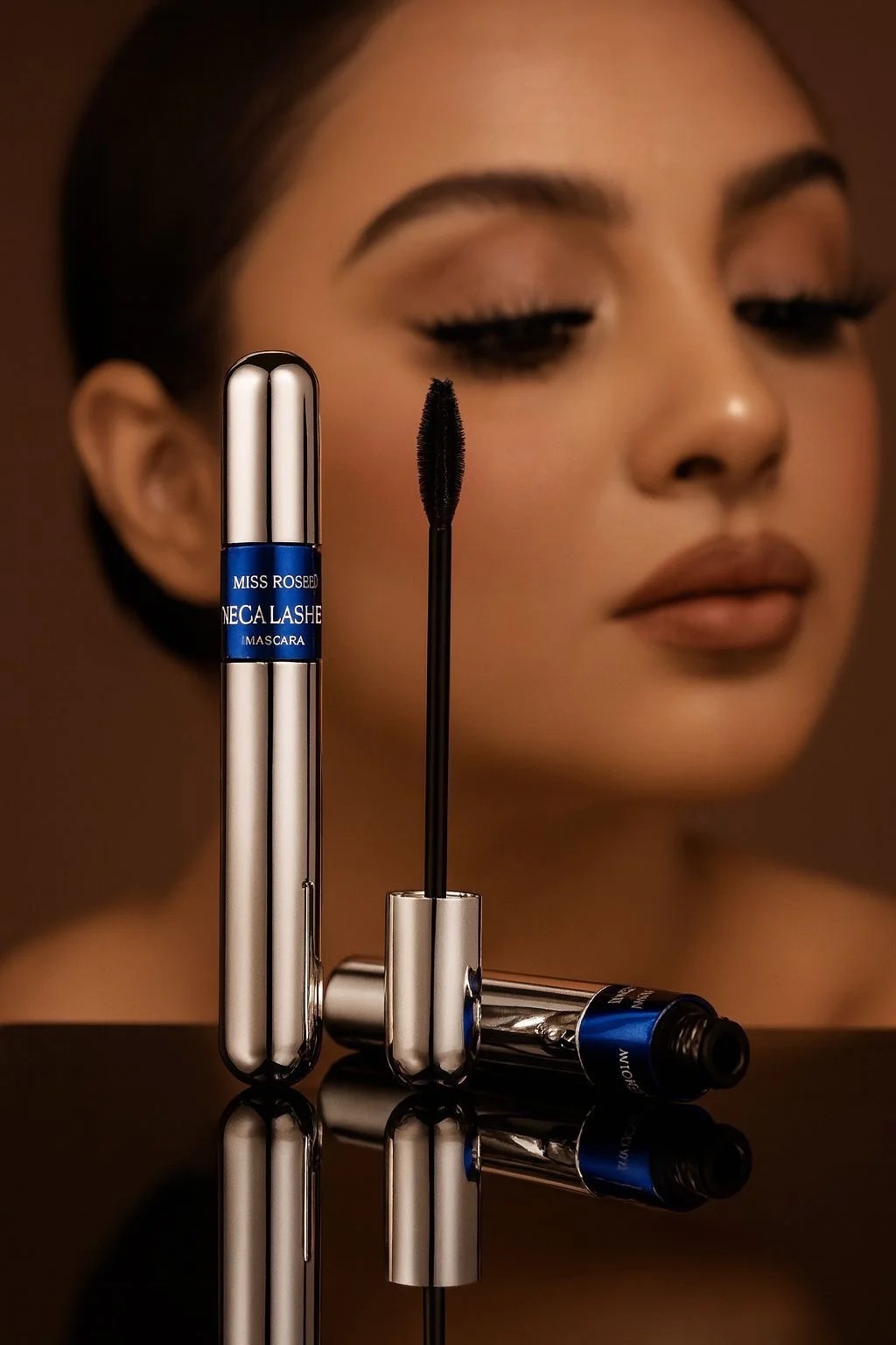 Miss Rose Mega Lashes Mascara 2 Looks (Fantasy Charm feathery Dual-Purpose Mascara