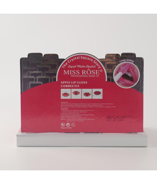 Miss Rose Crystal Liquid Matte Lipsticks