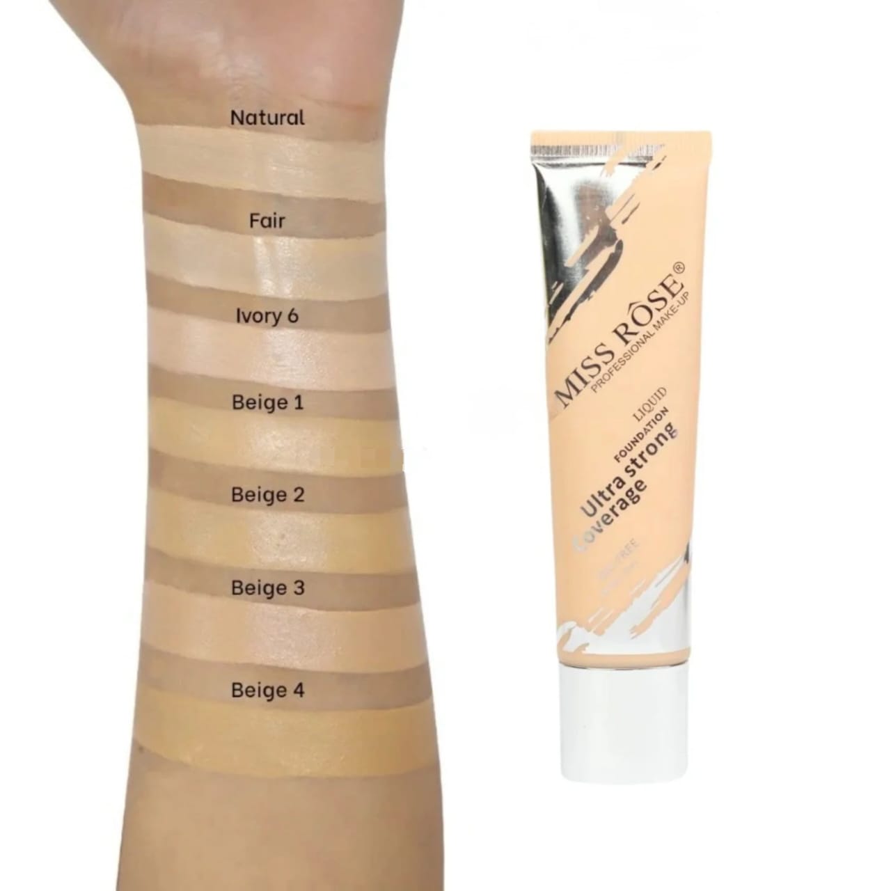 Miss Rose Ultra Strong Coverage Liquid Foundation