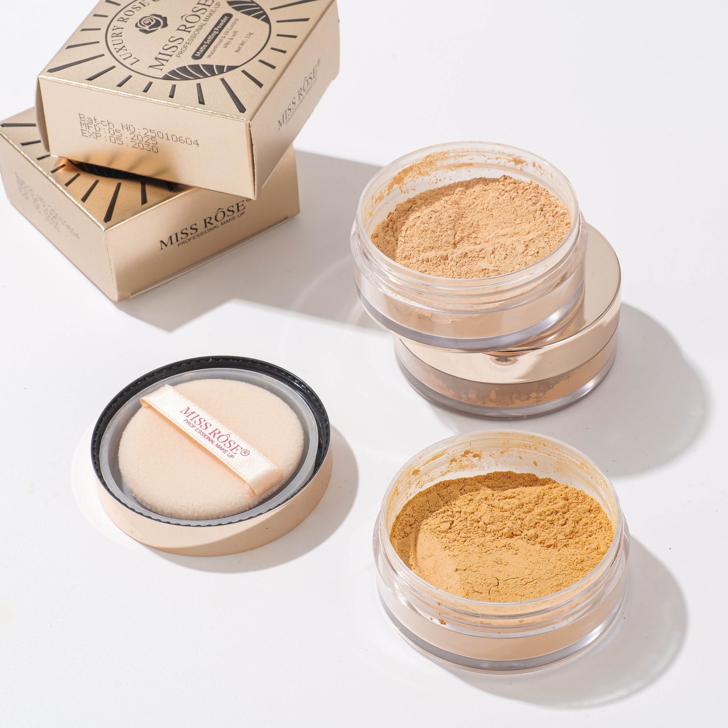Miss Rose Luxury Rose Gold Matte Setting Powder