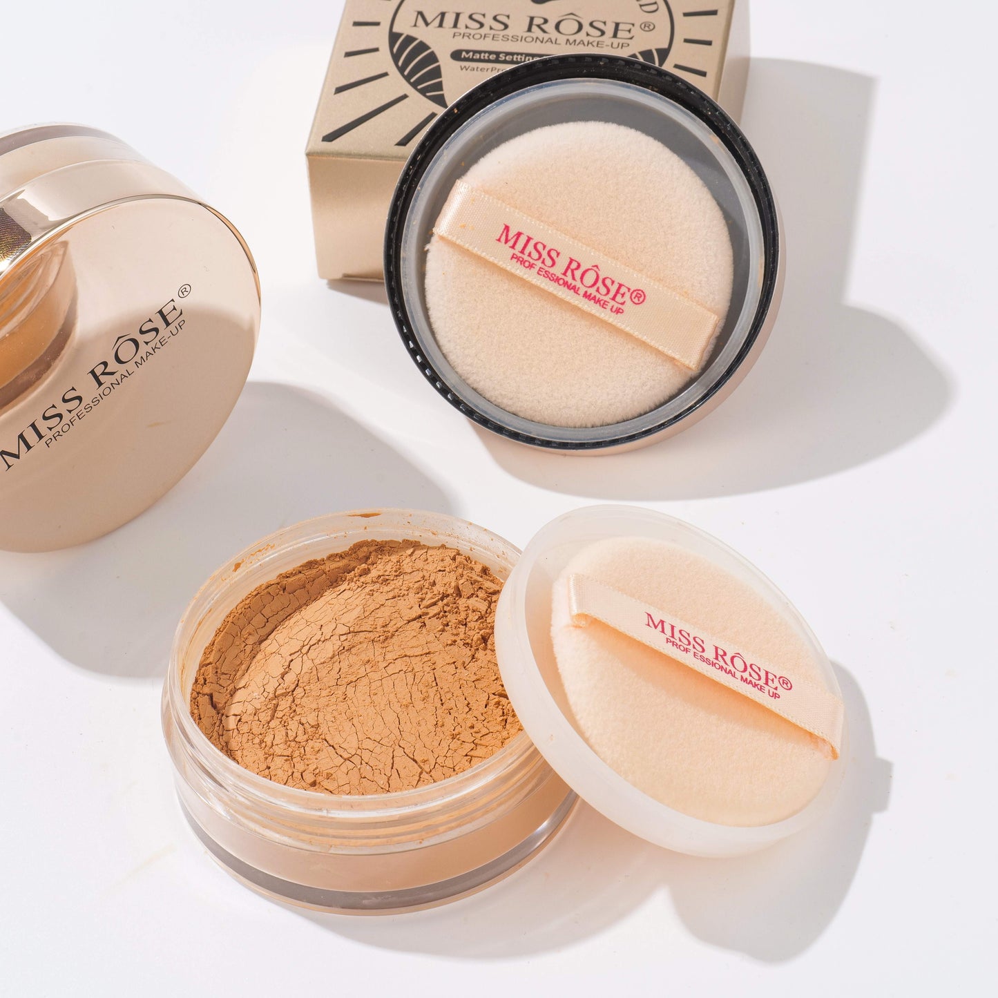 Miss Rose Luxury Rose Gold Matte Setting Powder