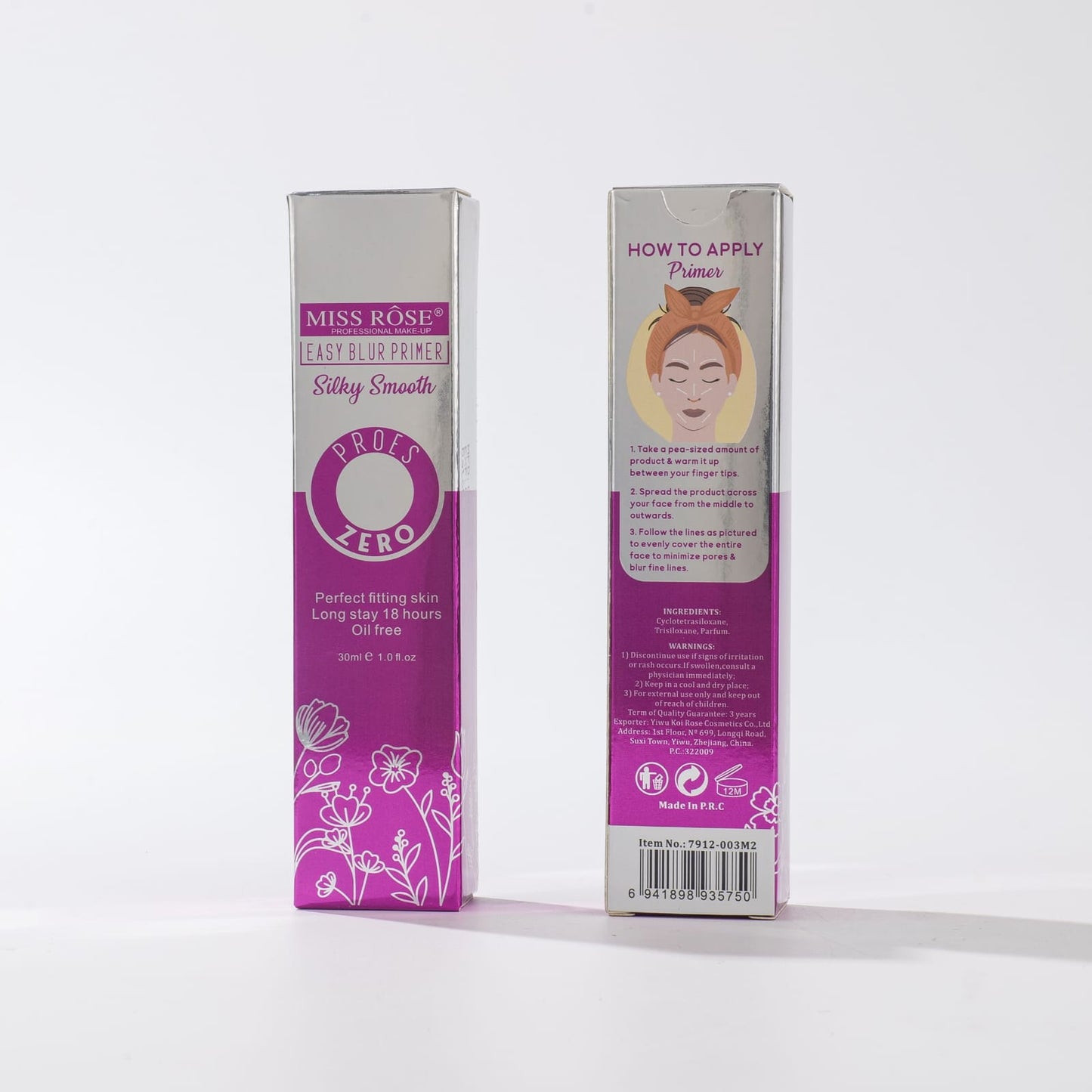 Miss Rose Pores Blur Primer Silky Smooth