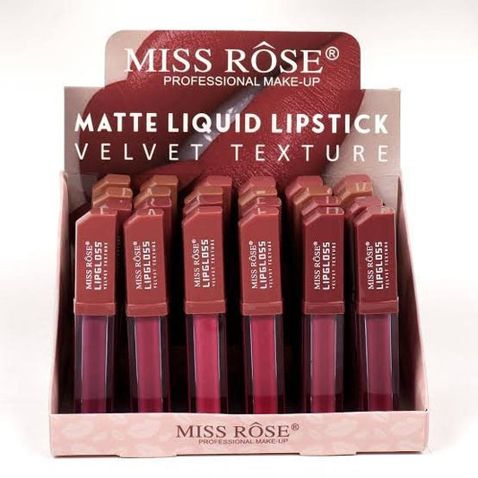 Miss Rose Matte Liquid Lipstick Velvet Texture