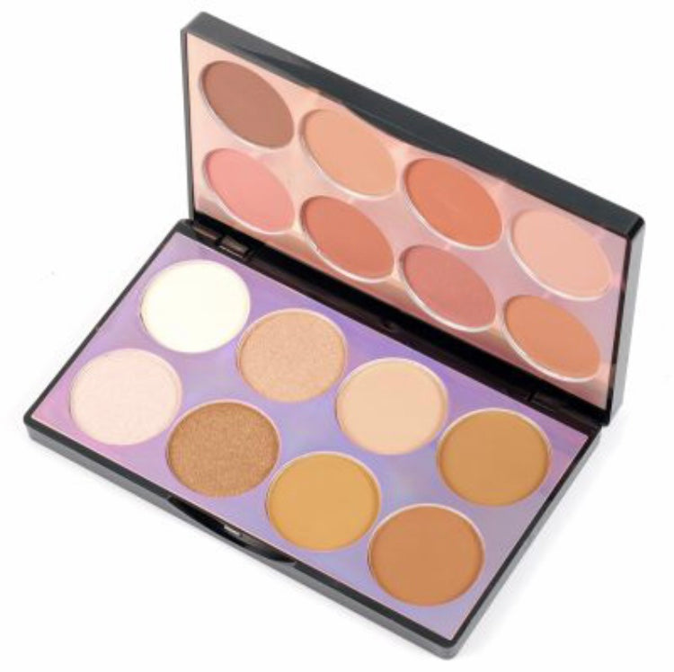 Miss Rose Make-up kit 8 Color Blush 4 Color Bronzers 4 Color Highlighter