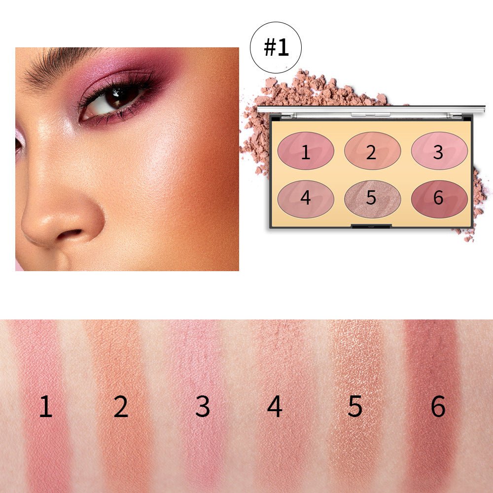 Miss Rose 6-Color Blush (New)