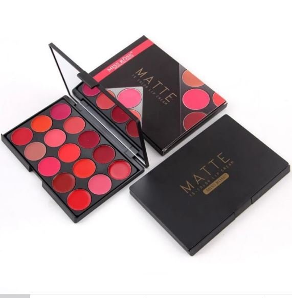 Miss Rose 15 Color Matte Lip Cream Pallete