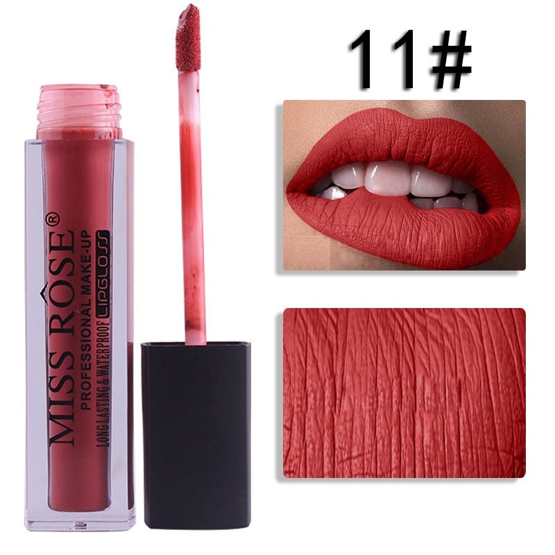 11 Miss Rose Velvet Matte Lipgloss