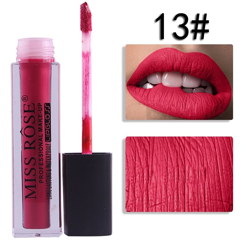 13 Miss Rose Velvet Matte Lipgloss