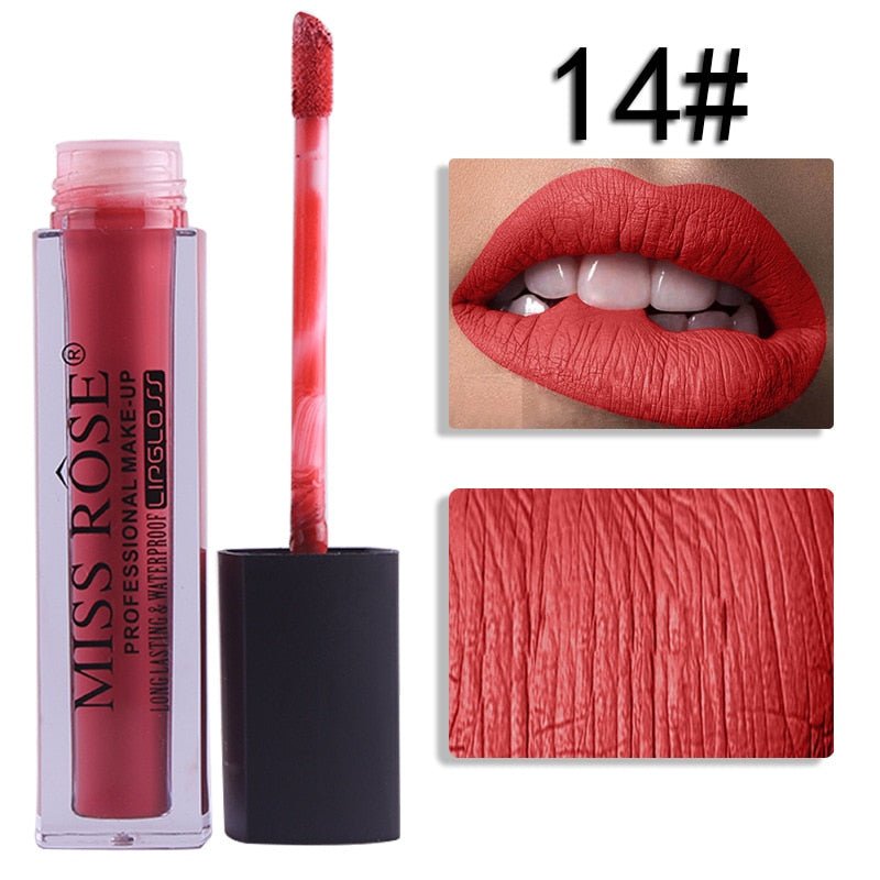 14 Miss Rose Velvet Matte Lipgloss