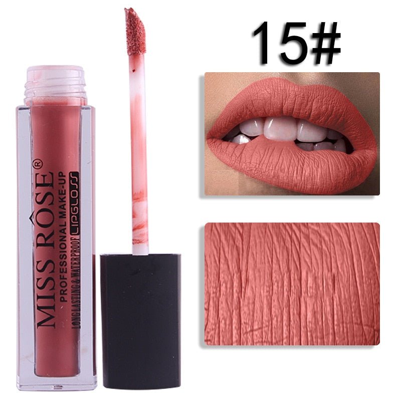 15 Miss Rose Velvet Matte Lipgloss
