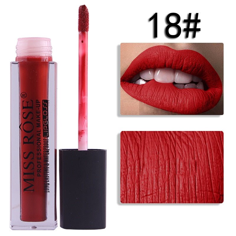18 Miss Rose Velvet Matte Lipgloss
