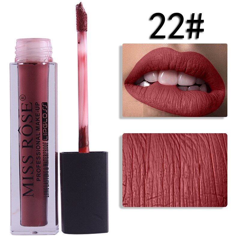 22 Miss Rose Velvet Matte Lipgloss