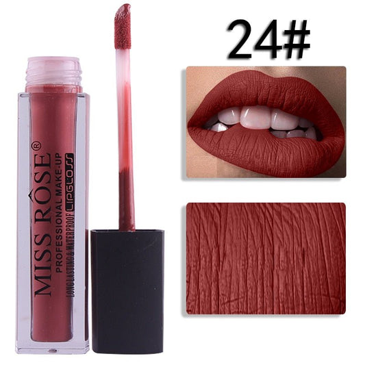 24 Miss Rose Velvet Matte Lipgloss