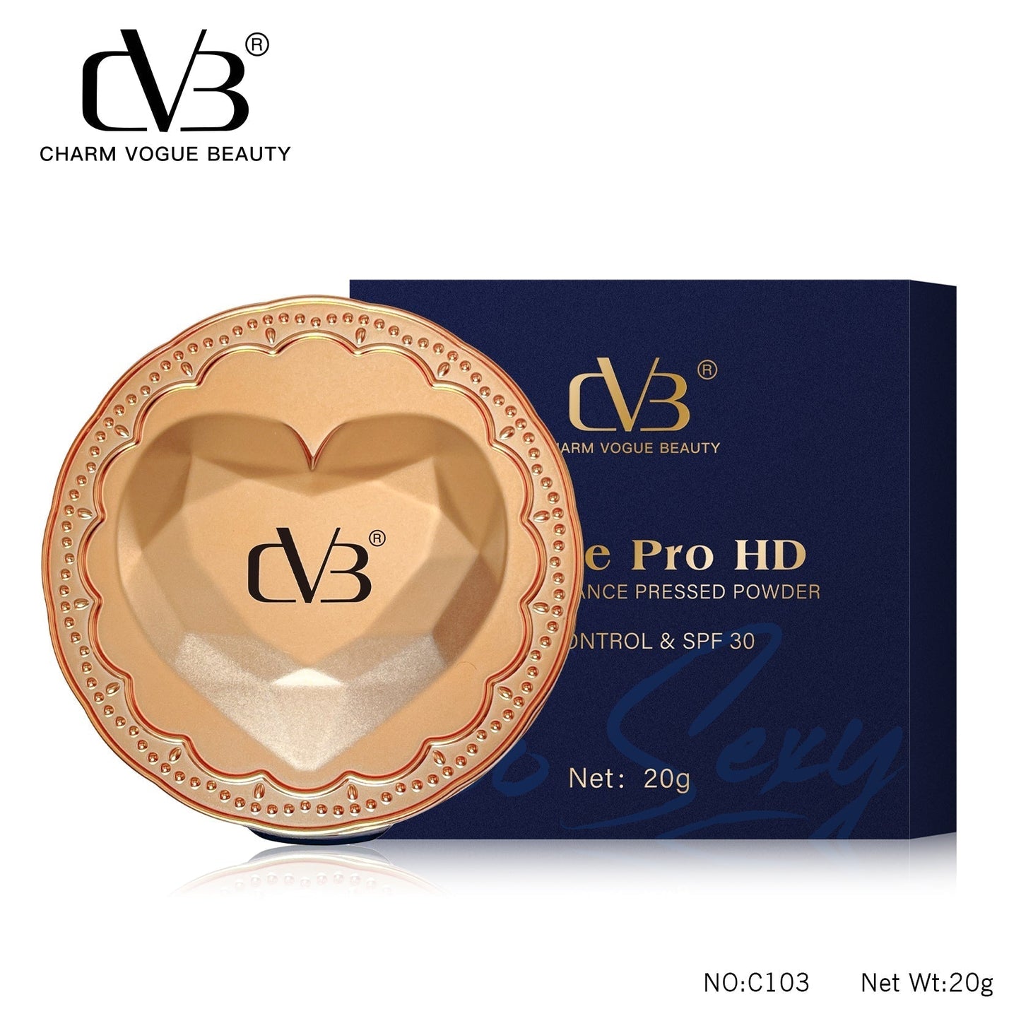 CVB Ultime Pro HD Matte Briliance Pressed Powder Oil Control & SPF 30