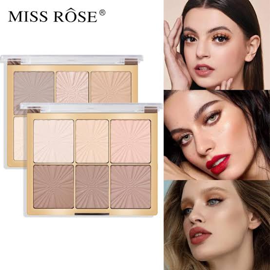 Miss Rose 6-Color Face Palette