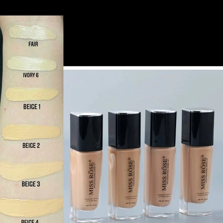 Miss Rose Liquid Foundation - Oil Free