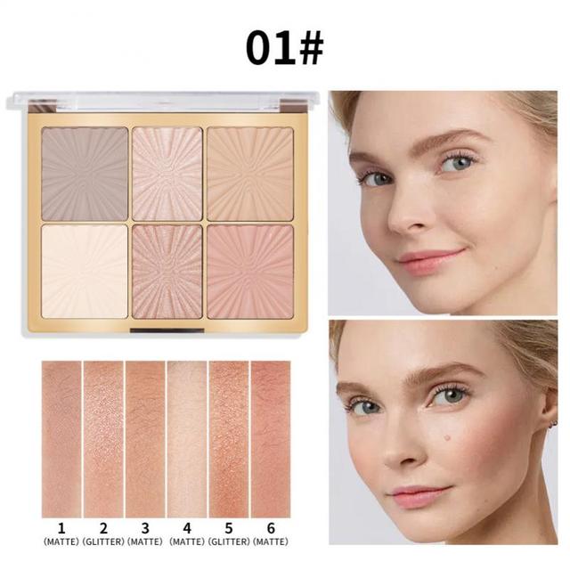 Miss Rose 6-Color Face Palette