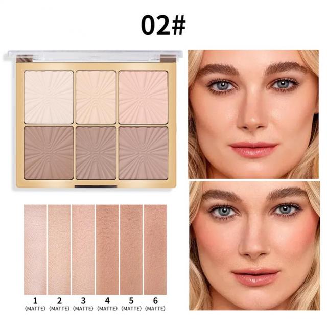 Miss Rose 6-Color Face Palette
