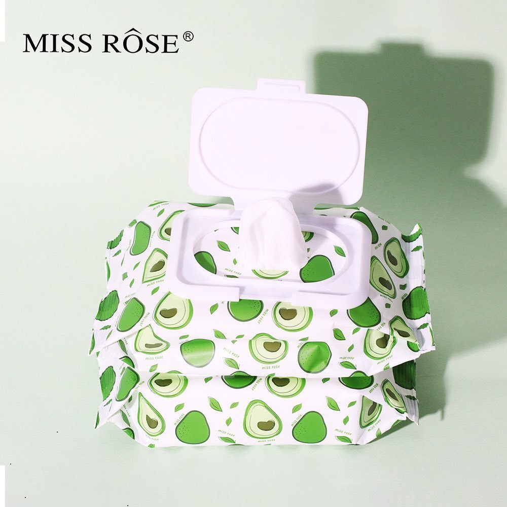 Miss Rose Facial Cleaning Wipes (Avocado Beauty Concept-Makeup wipes)