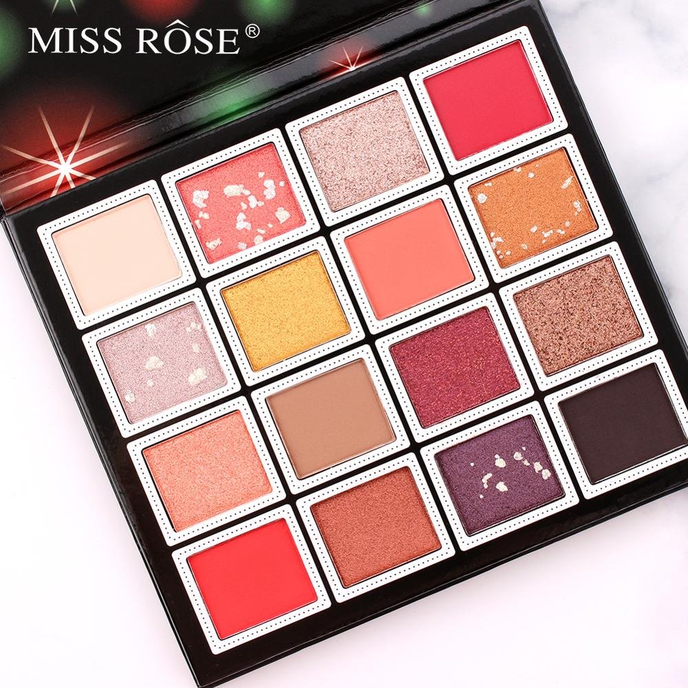 MISS ROSE 16 Color Pigment Eyeshadow Palette