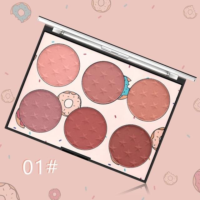 Miss Rose 6 color Blush Glow Kit