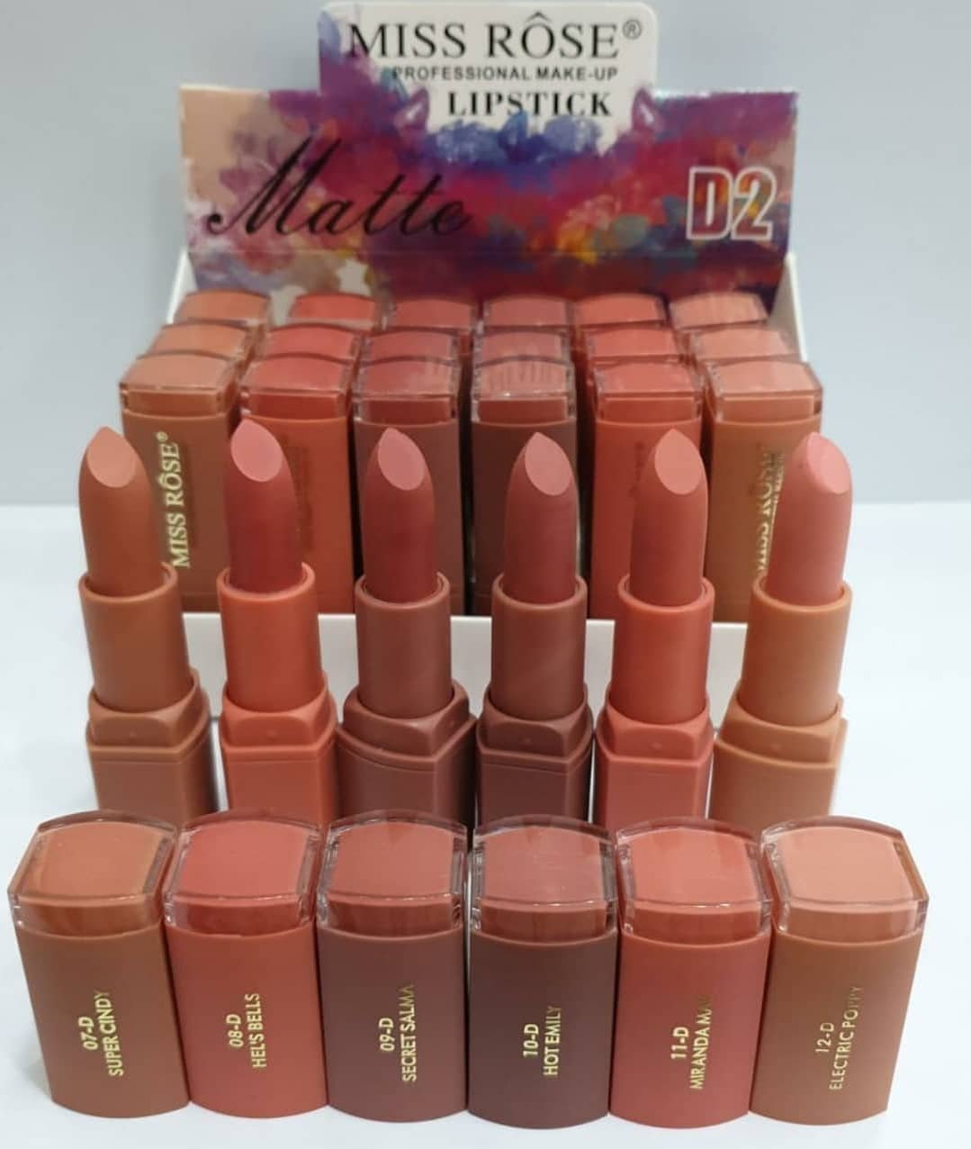 Miss Rose Matte Waterproof Lipstick (Pink)