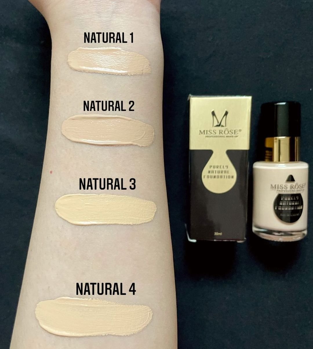 Miss Rose Purely Natural Liquid Foundation