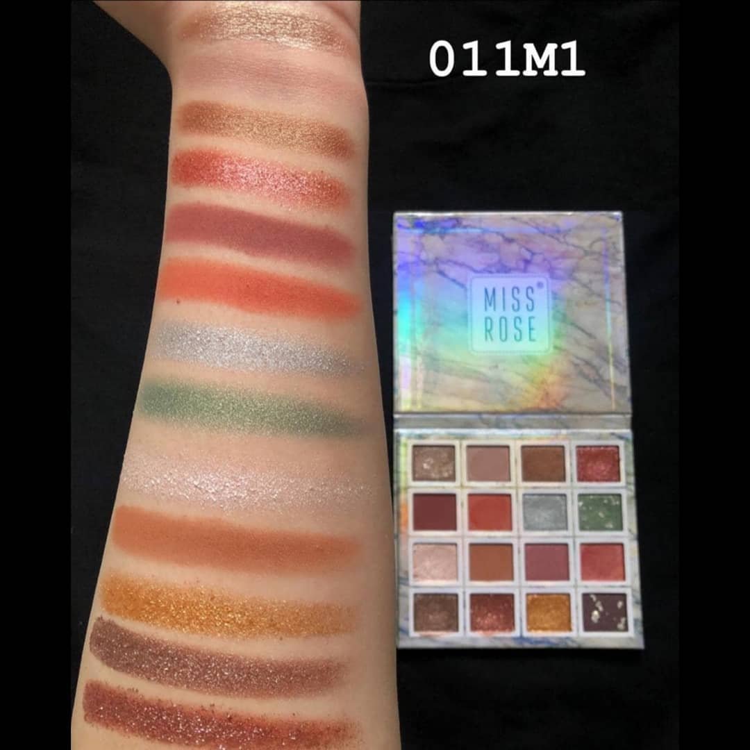MISS ROSE 16 Color Pigment Eyeshadow Palette
