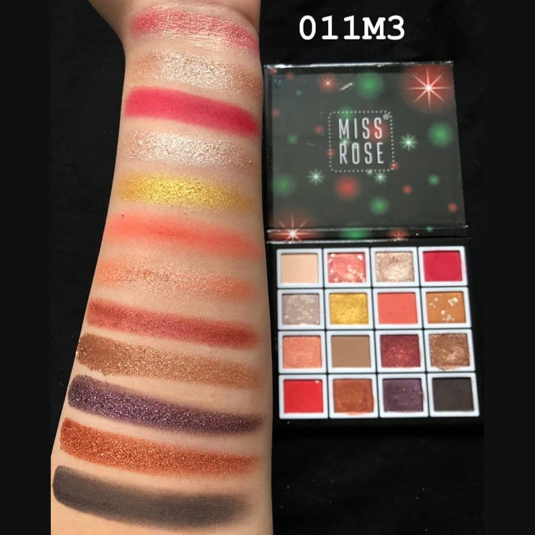 MISS ROSE 16 Color Pigment Eyeshadow Palette