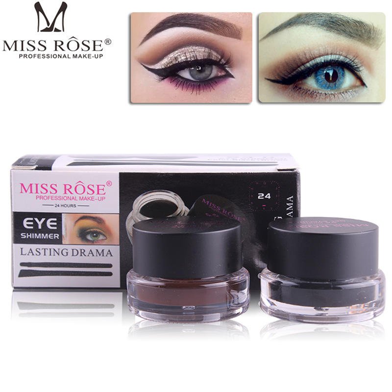 Miss Rose Gel Eyeliner (Set of 2: Black and Brown Color)