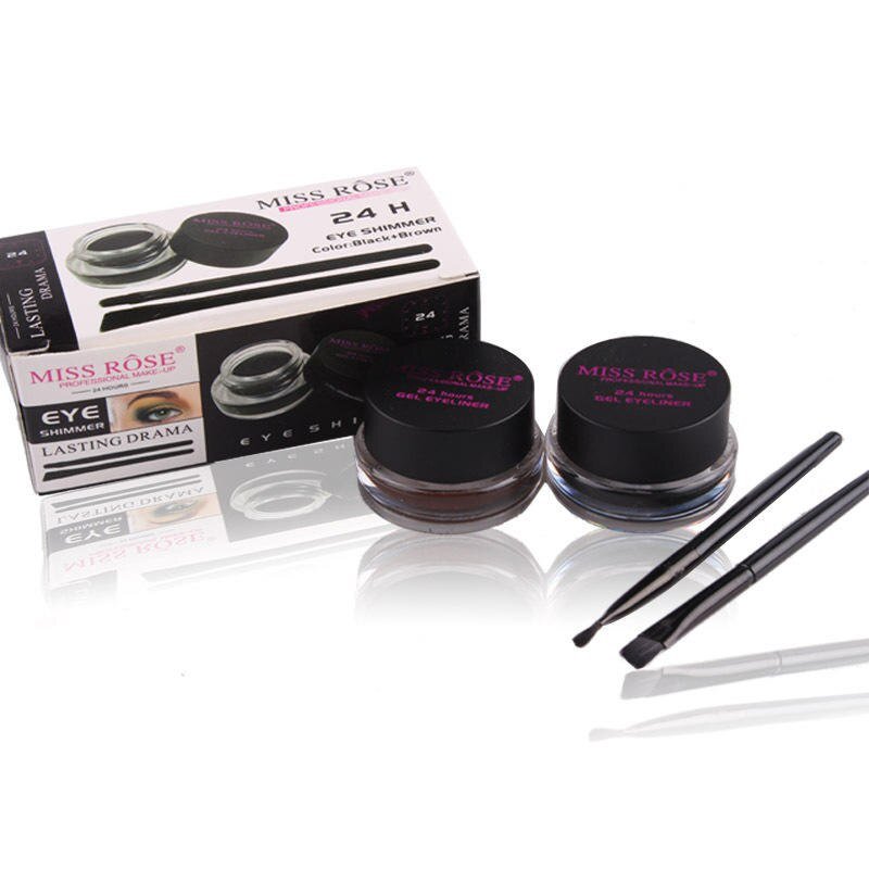 Miss Rose Gel Eyeliner (Set of 2: Black and Brown Color)