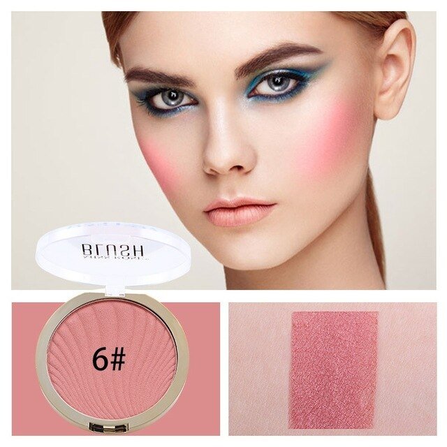 6 color Miss Rose Professional Fashion Blush