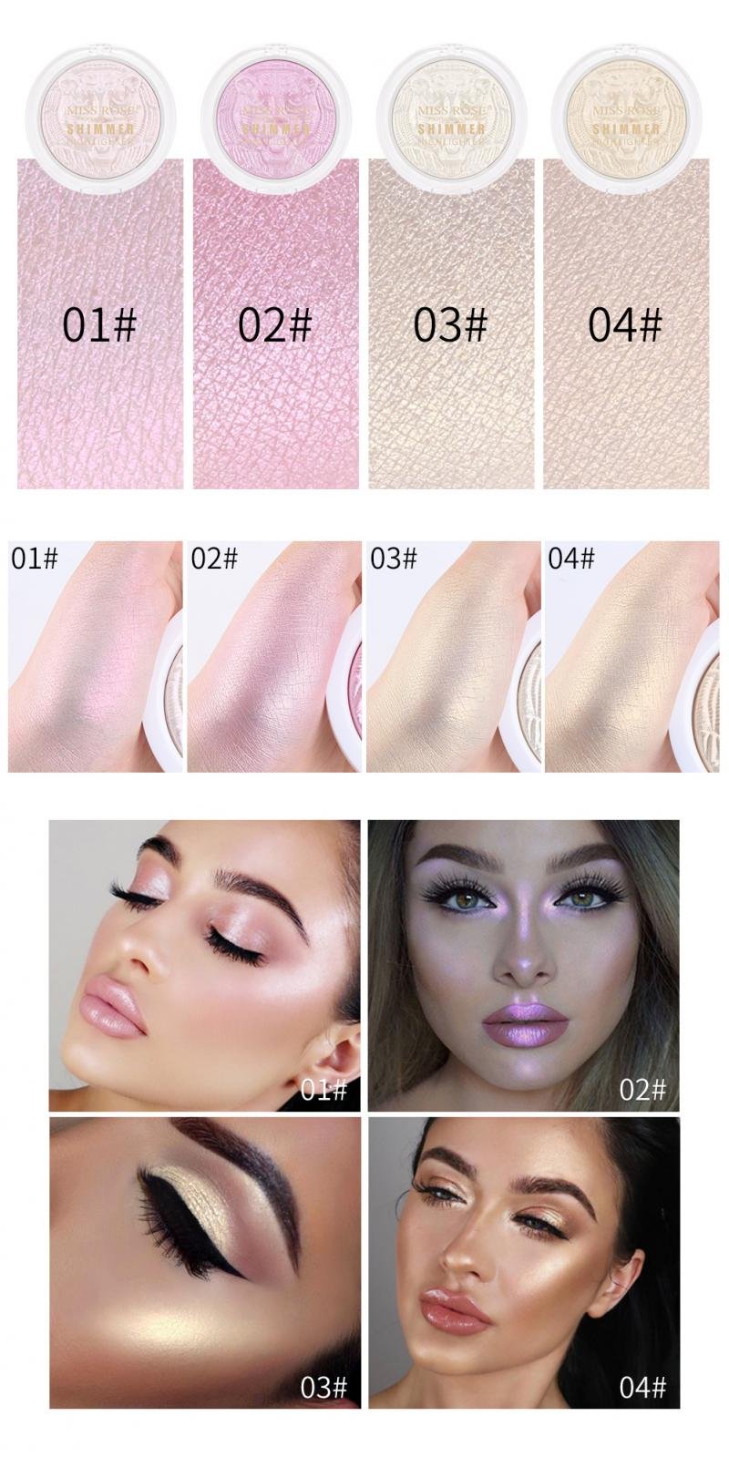 Miss Rose New 3D Shimmer Highlighter (Panther)