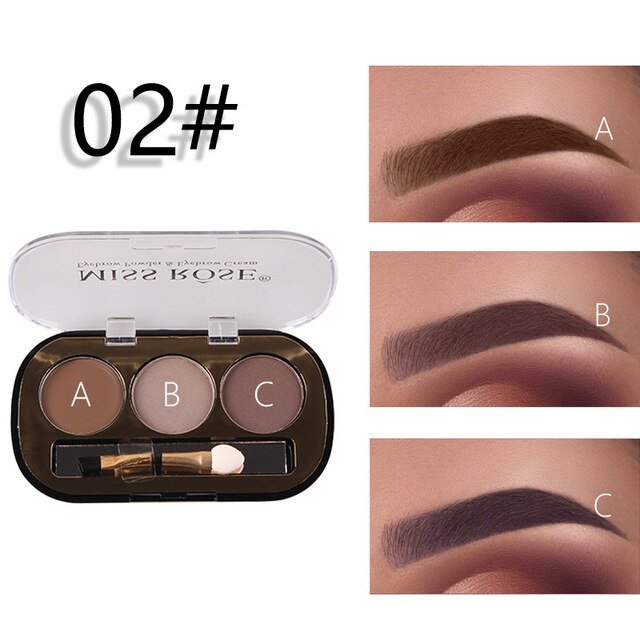 Miss Rose New 3 Color Eye Brow Powder