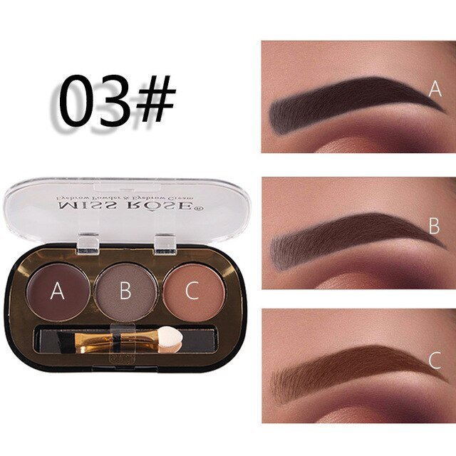 Miss Rose New 3 Color Eye Brow Powder