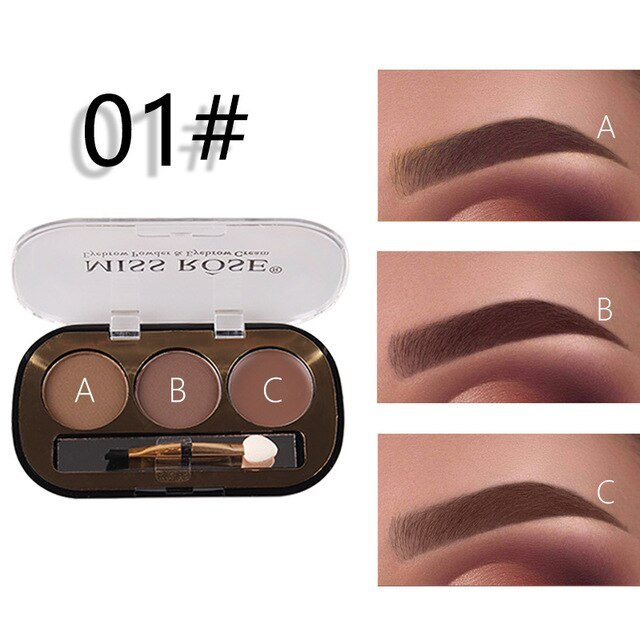 Miss Rose New 3 Color Eye Brow Powder