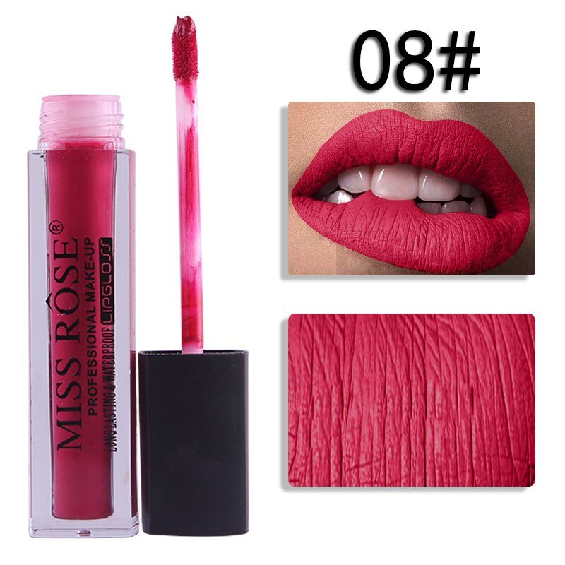 08 Miss Rose Velvet Matte Lipgloss