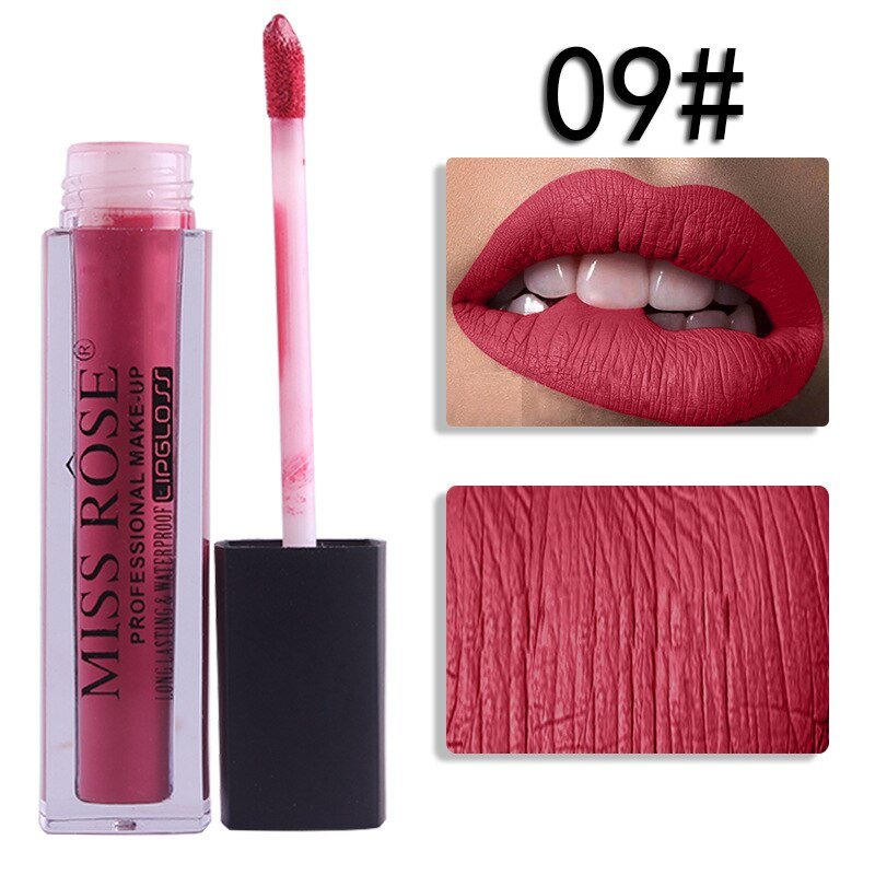 09 Miss Rose Velvet Matte Lipgloss