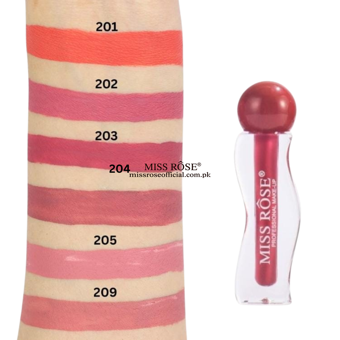 Miss Rose Matte Seaweed LipGloss