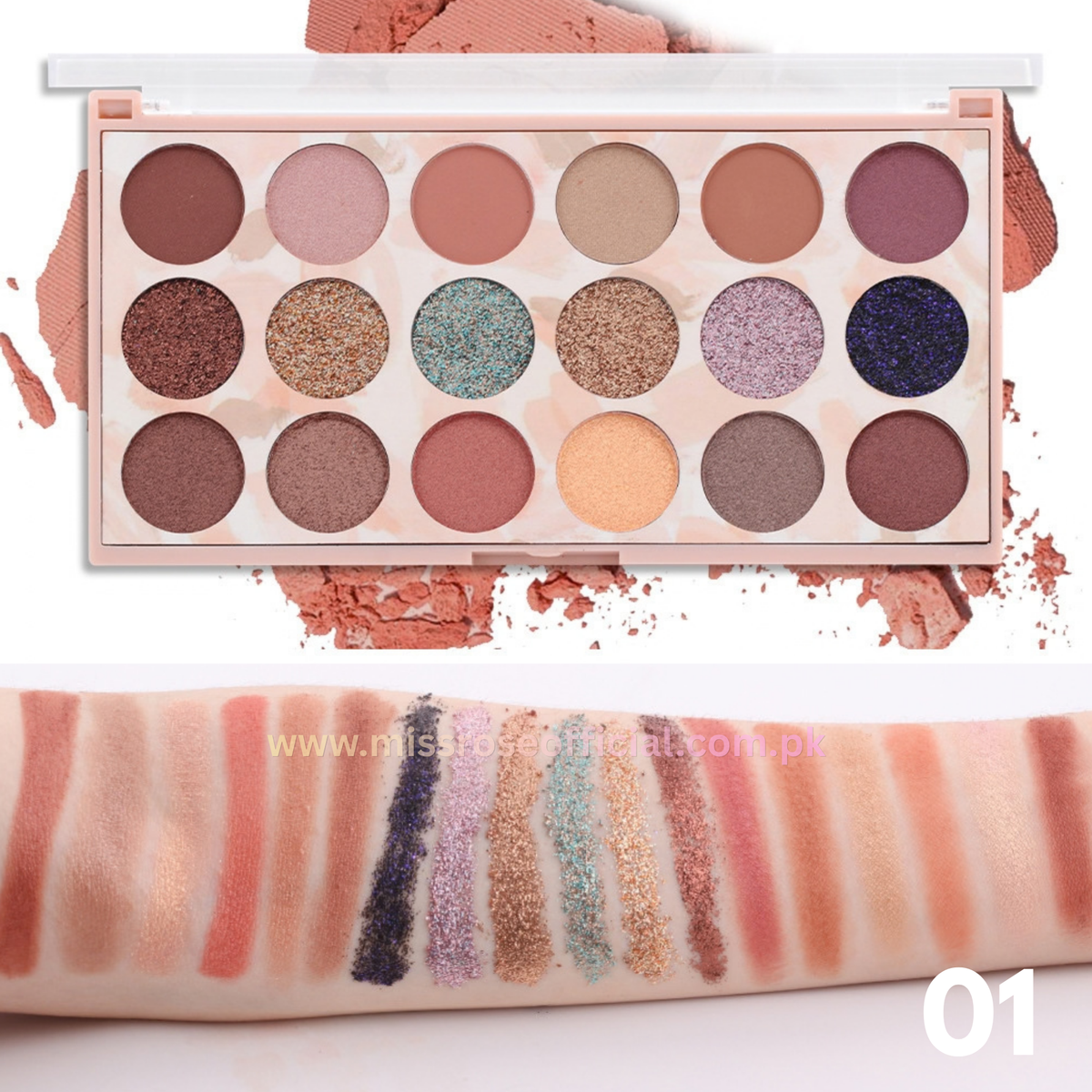 Eyeshadow & Glitter Palette 18 Colors