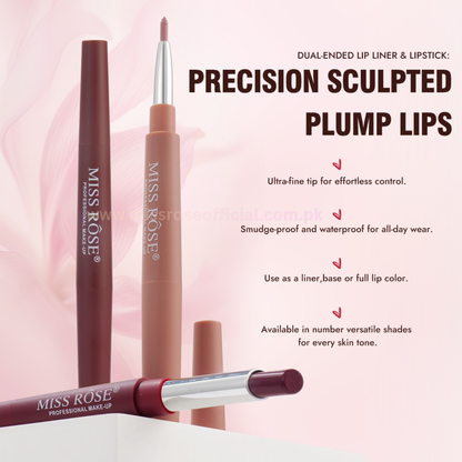 Dual Ended Lip Liner & Lipstick (Red)