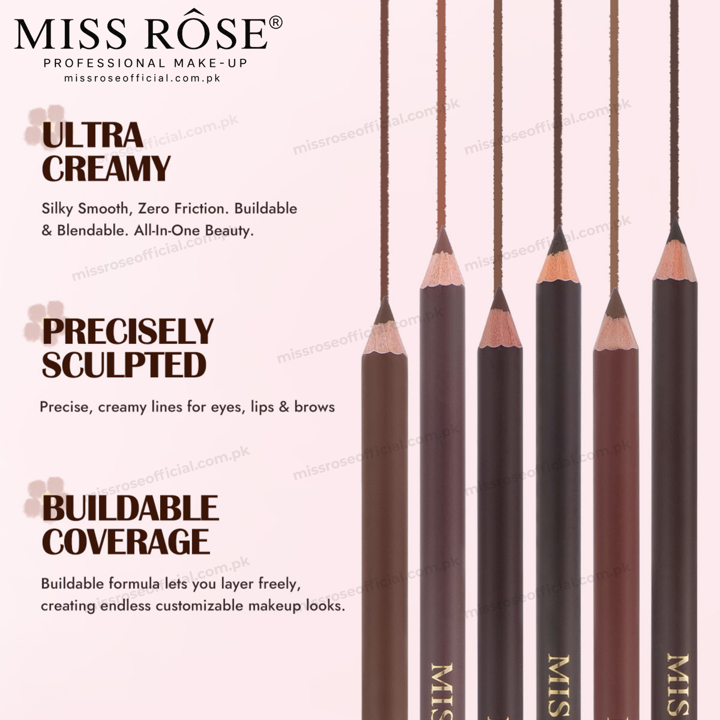MISS ROSE® All-In-One Eyeliner / Eyebrow Pencil