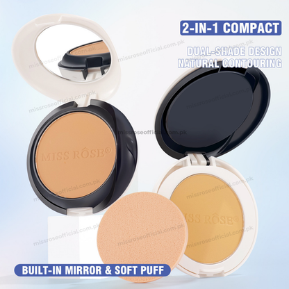MISS RÔSE 2-in-1 Dual Tone Compact Powder