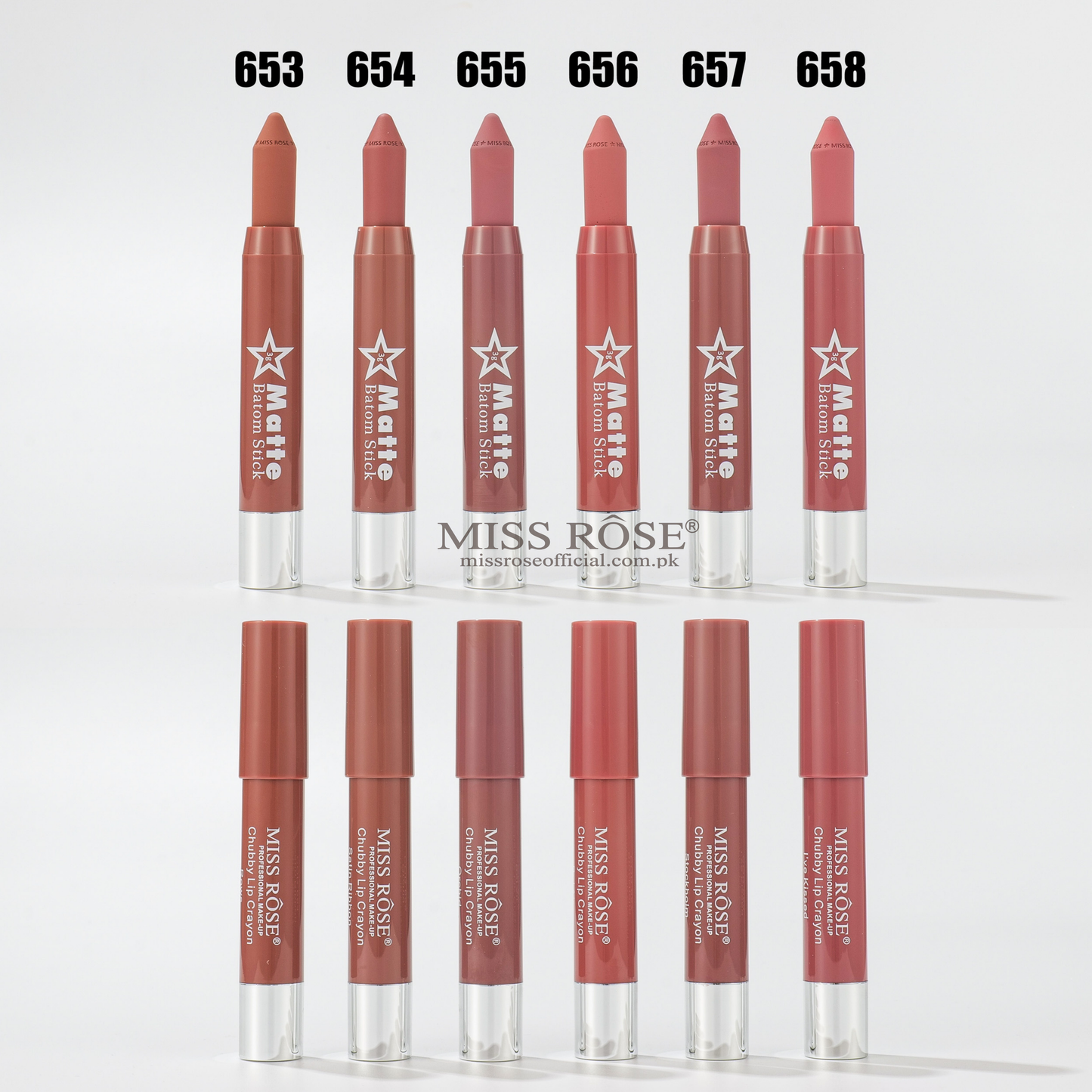 MISS RÔSE® Matte Lip Batom Stick