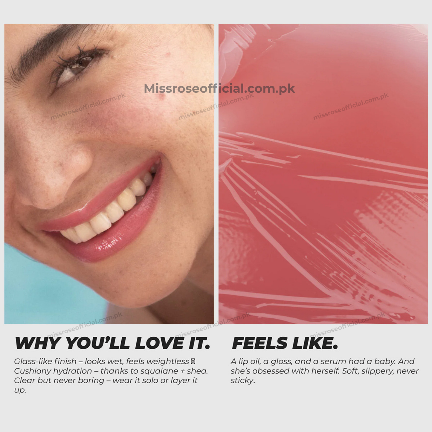 MISS RÔSE® Gloss Embrace Moisturizing Lip Comfort Essential Serum